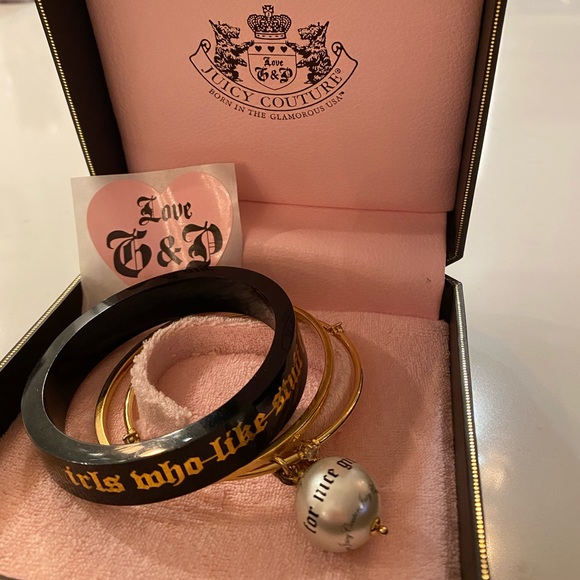 Original Juicy Couture stacking bracelets